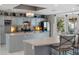 Open concept kitchen with a large island, perfect for entertaining at 608 Columbus Dr, Tierra Verde, FL 33715
