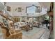 Living area showcasing elegant furnishings and high ceilings at 608 Columbus Dr, Tierra Verde, FL 33715