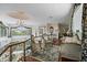 Upstairs sitting area with elegant seating and large windows at 608 Columbus Dr, Tierra Verde, FL 33715