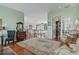 Open upper landing with ornate furniture and view to below at 608 Columbus Dr, Tierra Verde, FL 33715