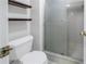 Small bathroom with toilet and shower at 11201 122Nd Ave # 204, Largo, FL 33778