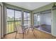 Spacious lanai with glass doors and outdoor seating at 11201 122Nd Ave # 204, Largo, FL 33778