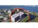 Aerial view of the building and surrounding area at 220 Belleview Blvd # 609, Belleair, FL 33756