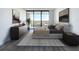 Bedroom with hardwood floors and large windows at 220 Belleview Blvd # 609, Belleair, FL 33756