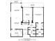 Floor plan showing a two-bedroom condo with balcony and open living area at 220 Belleview Blvd # 609, Belleair, FL 33756