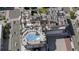 Aerial view showcasing building amenities including pool and fitness center at 235 1St S Ave # 3803, St Petersburg, FL 33701