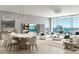 Spacious living area with marble dining table and city views at 235 1St S Ave # 3803, St Petersburg, FL 33701