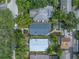 Aerial view of house and surrounding neighborhood at 236 9Th Ne Ave, St Petersburg, FL 33701
