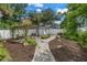 Backyard with patio, shed and landscaping at 236 9Th Ne Ave, St Petersburg, FL 33701