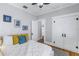 Bedroom with double doors and hardwood floors at 236 9Th Ne Ave, St Petersburg, FL 33701