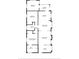 Floor plan showing a 3-bedroom, 2-bathroom house at 236 9Th Ne Ave, St Petersburg, FL 33701