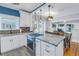 Modern kitchen with stainless steel appliances and an island at 236 9Th Ne Ave, St Petersburg, FL 33701