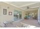 Screened porch with sliding glass doors at 5265 Venetian Ne Blvd, St Petersburg, FL 33703