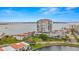 Aerial view of building and surrounding waterfront community at 6287 Bahia Del Mar Cir # 208, St Petersburg, FL 33715