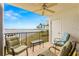 Relaxing balcony with patio furniture and stunning water views at 6287 Bahia Del Mar Cir # 208, St Petersburg, FL 33715