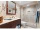 Bathroom with a large shower and updated vanity at 6287 Bahia Del Mar Cir # 208, St Petersburg, FL 33715
