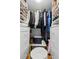 Well-organized closet with shelving and hanging space at 6287 Bahia Del Mar Cir # 208, St Petersburg, FL 33715