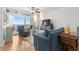 Bright living room with water views and comfy seating at 6287 Bahia Del Mar Cir # 208, St Petersburg, FL 33715