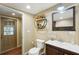 Guest bathroom with single sink and access to exterior at 934 21St N Ave, St Petersburg, FL 33704
