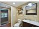 Guest bathroom with single sink and access to exterior at 934 21St N Ave, St Petersburg, FL 33704