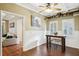 Bright breakfast nook with built-in shelving and hardwood floors at 934 21St N Ave, St Petersburg, FL 33704