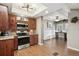 Spacious kitchen with stainless steel appliances and wood cabinets at 934 21St N Ave, St Petersburg, FL 33704