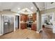 Modern kitchen with stainless steel appliances and hardwood floors at 934 21St N Ave, St Petersburg, FL 33704