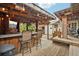 Covered outdoor bar with seating and string lights at 934 21St N Ave, St Petersburg, FL 33704