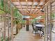 Covered patio with outdoor dining set and TV at 934 21St N Ave, St Petersburg, FL 33704