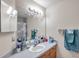 Bathroom with vanity, mirror, and shower stall at 1050 Starkey Rd # 2701, Largo, FL 33771