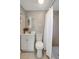 Clean bathroom with shower stall, toilet and vanity at 10926 N Lantana Ave, Tampa, FL 33612