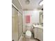 Bathroom with shower, vanity, and toilet at 1100 Belcher S Rd # 190, Largo, FL 33771
