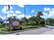 Fairway Village entrance with sign and landscaping at 1100 Belcher S Rd # 190, Largo, FL 33771