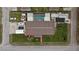 Top-down view of single-story home, pool, and surrounding structures at 12002 Washington St, Seffner, FL 33584