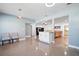 Bright dining area with view into the updated kitchen and living room at 1571 Jeffords St, Clearwater, FL 33756