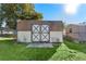 Large storage shed with barn-style doors at 2297 Anchor Ave, Spring Hill, FL 34608