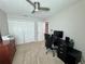 Spacious bedroom with carpeted floor and ceiling fan at 3053 Overlook Pl, Clearwater, FL 33760