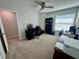 Home office with a desk, chair, and built-in shelving at 3053 Overlook Pl, Clearwater, FL 33760