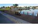 Community deck with benches overlooking the canal at 3753 46Th S Ave # 7, St Petersburg, FL 33711
