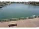 Wooden dock with bench and water access at 3753 46Th S Ave # 7, St Petersburg, FL 33711