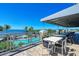 Community deck overlooking pool and bay at 380 Aruba Cir # 203, Bradenton, FL 34209