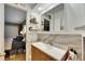 Clean bathroom with marble vanity and view of bedroom at 4250 37Th S St # 5, St Petersburg, FL 33711