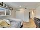 Bedroom with double closet and view of hallway at 4250 37Th S St # 5, St Petersburg, FL 33711