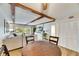 Open concept dining area, adjacent to living room at 4250 37Th S St # 5, St Petersburg, FL 33711