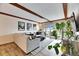 Relaxing living room with sectional sofa and wood beams at 4250 37Th S St # 5, St Petersburg, FL 33711