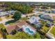 Aerial view of house and neighborhood at 4345 Union Springs Rd, Spring Hill, FL 34608