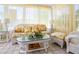 Relaxing sunroom with wicker furniture and a view of the backyard at 4345 Union Springs Rd, Spring Hill, FL 34608