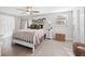 Charming bedroom with a pink sleigh bed and grey accents at 6233 Florida E Cir, Apollo Beach, FL 33572