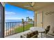 Relax on the balcony with seating, an ocean view, and partial beach access at 6322 Palma Del Mar S Blvd # 209, St Petersburg, FL 33715