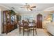 Traditional dining room with wooden table and chairs set at 6388 21St N Ave, St Petersburg, FL 33710